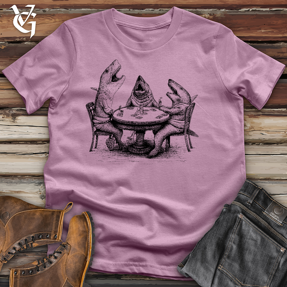 Viking Goods Poker Sharks Cotton Tee Orchid / L