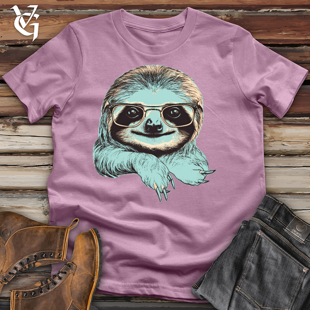 Viking Goods Sloth Life Cotton Tee Orchid / L
