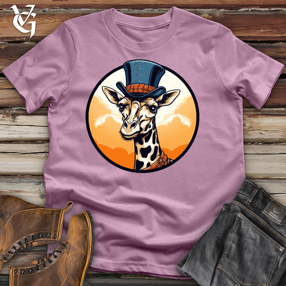 Viking Goods Top Hot Giraffe Cotton Tee Orchid / L