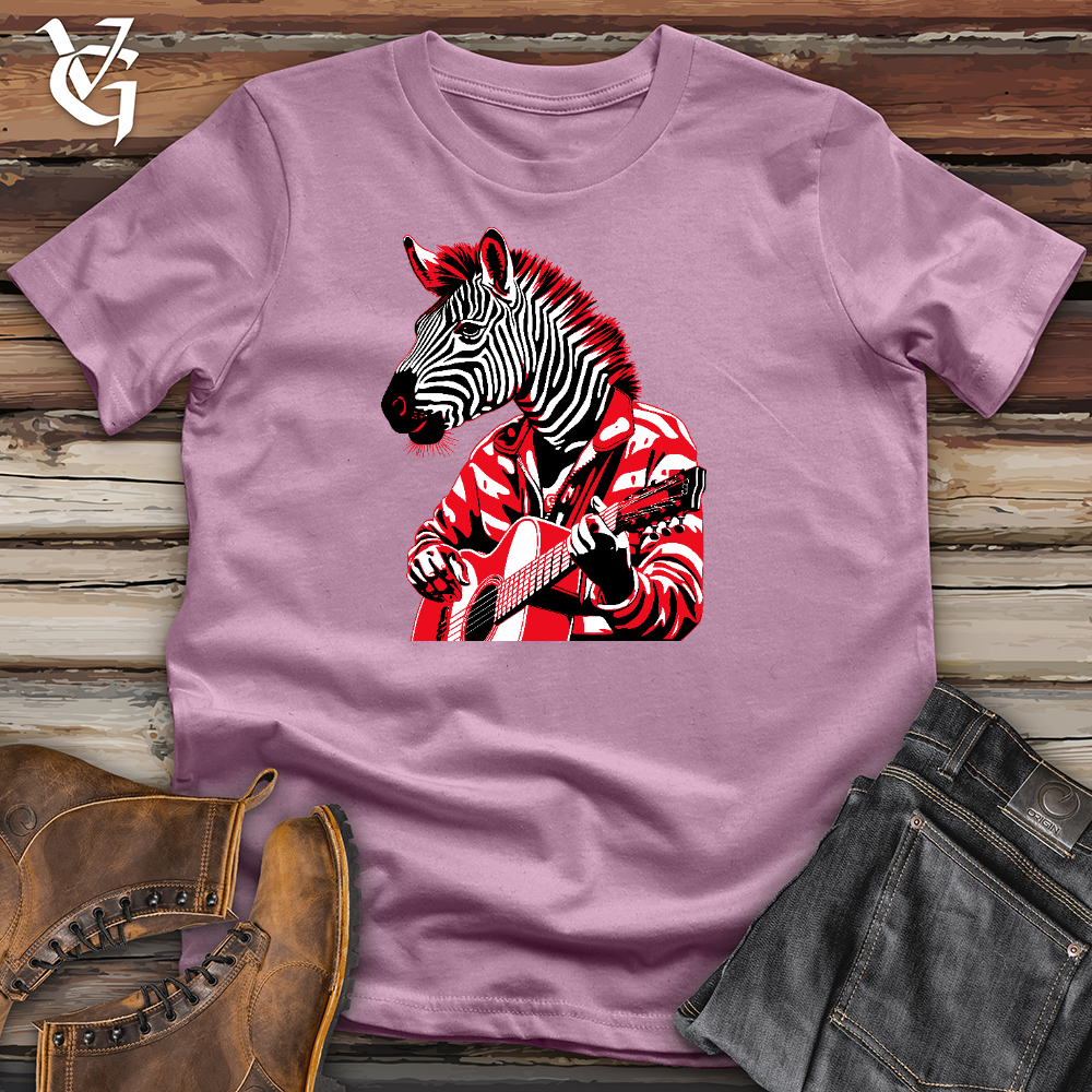 Viking Goods Zebra Rockstar Cotton Tee Orchid / L