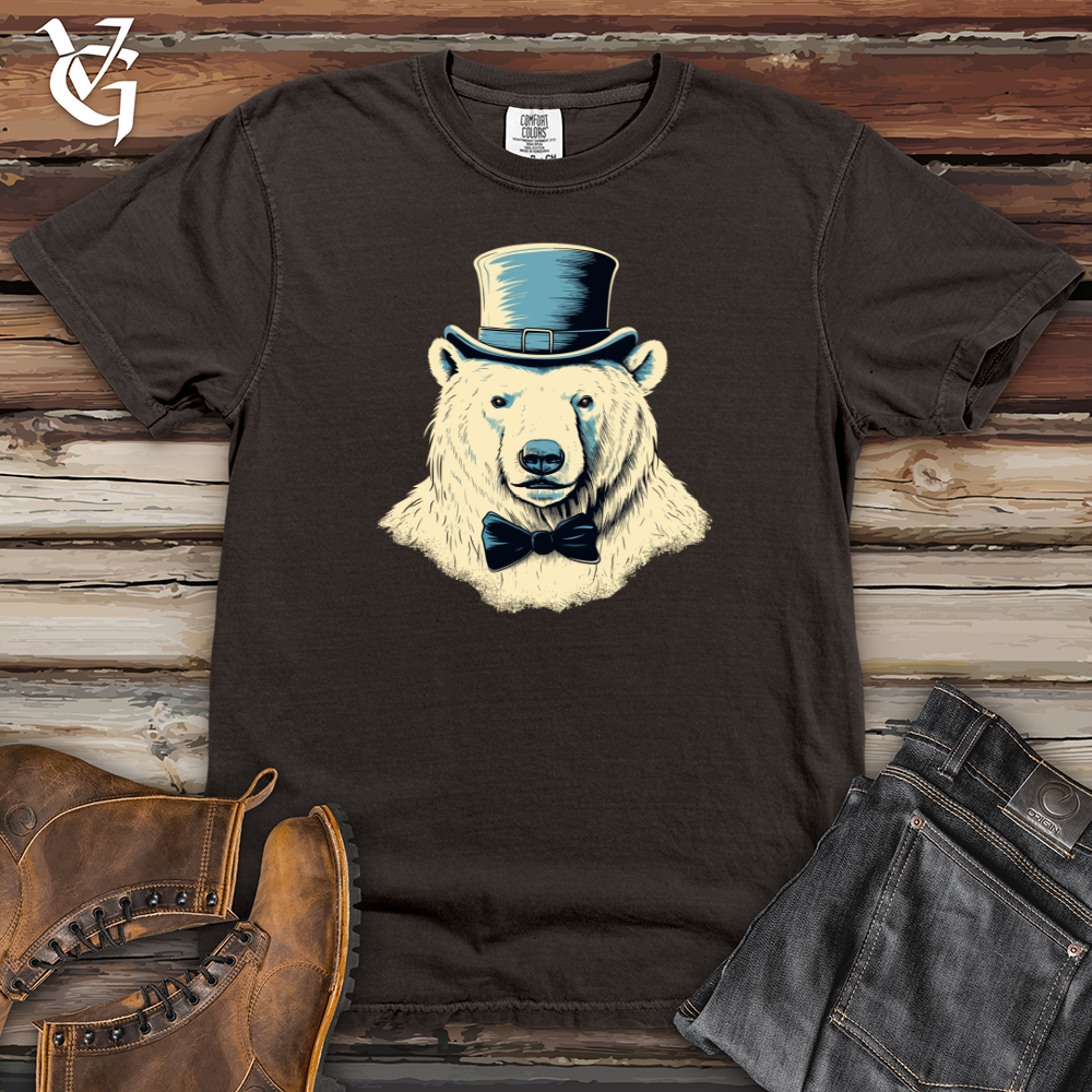 Viking Goods Arctic Dapper Bear Heavy Cotton Comfort Colors Tee Pepper / L