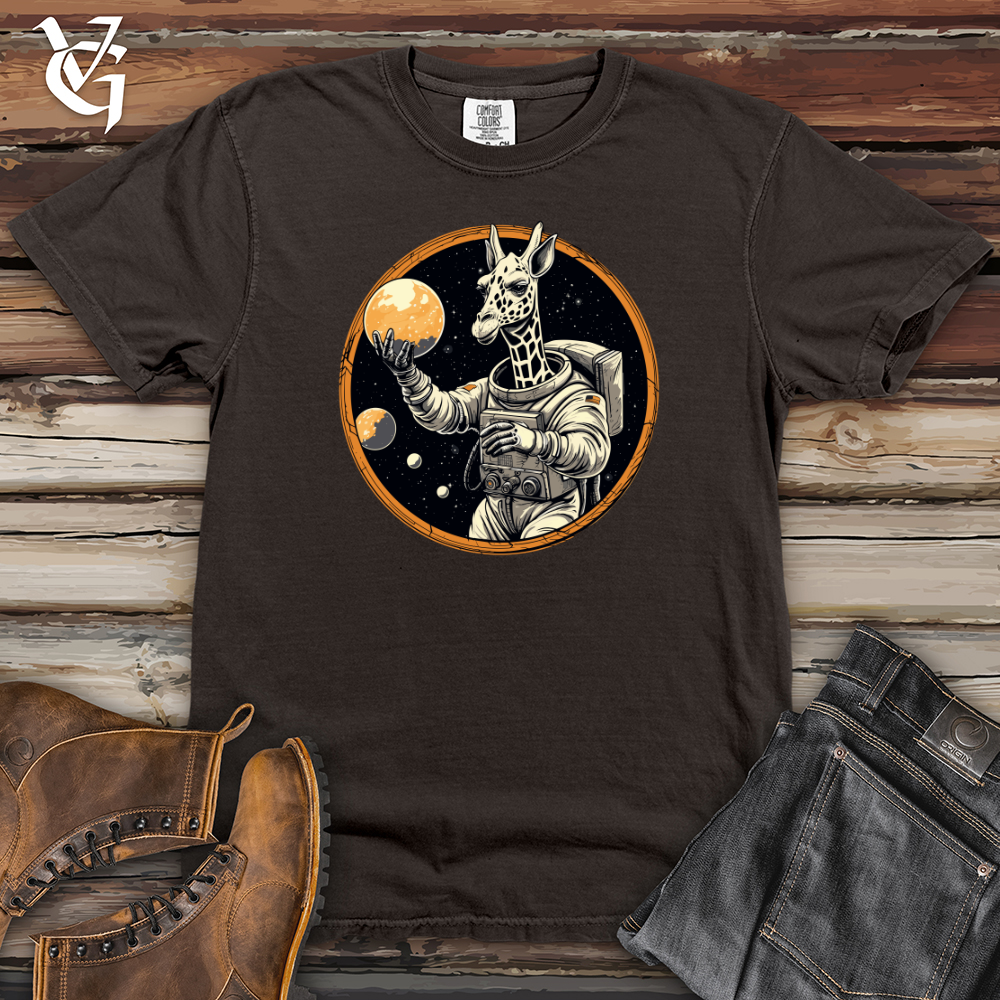 Viking Goods Astronaut Giraffe Heavy Cotton Comfort Colors Tee Pepper / L