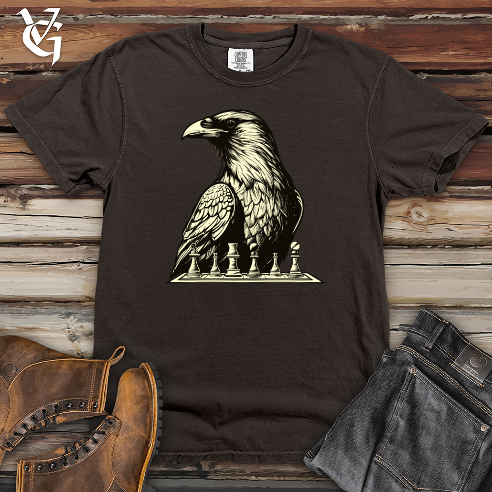 Viking Goods Chess Concentration Raven Heavy Cotton Comfort Colors Tee Pepper / L