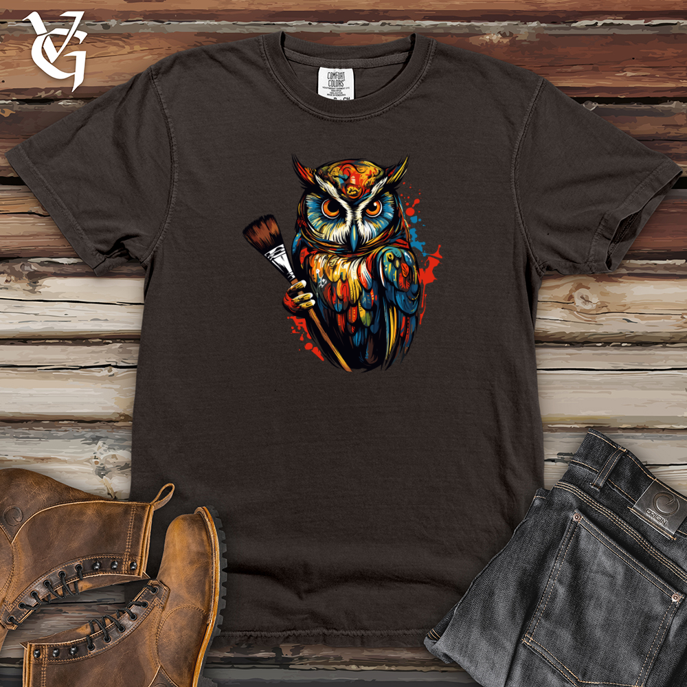 Viking Goods Classic Painter Owl 01 Heavy Cotton Comfort Colors Tee Pepper / L