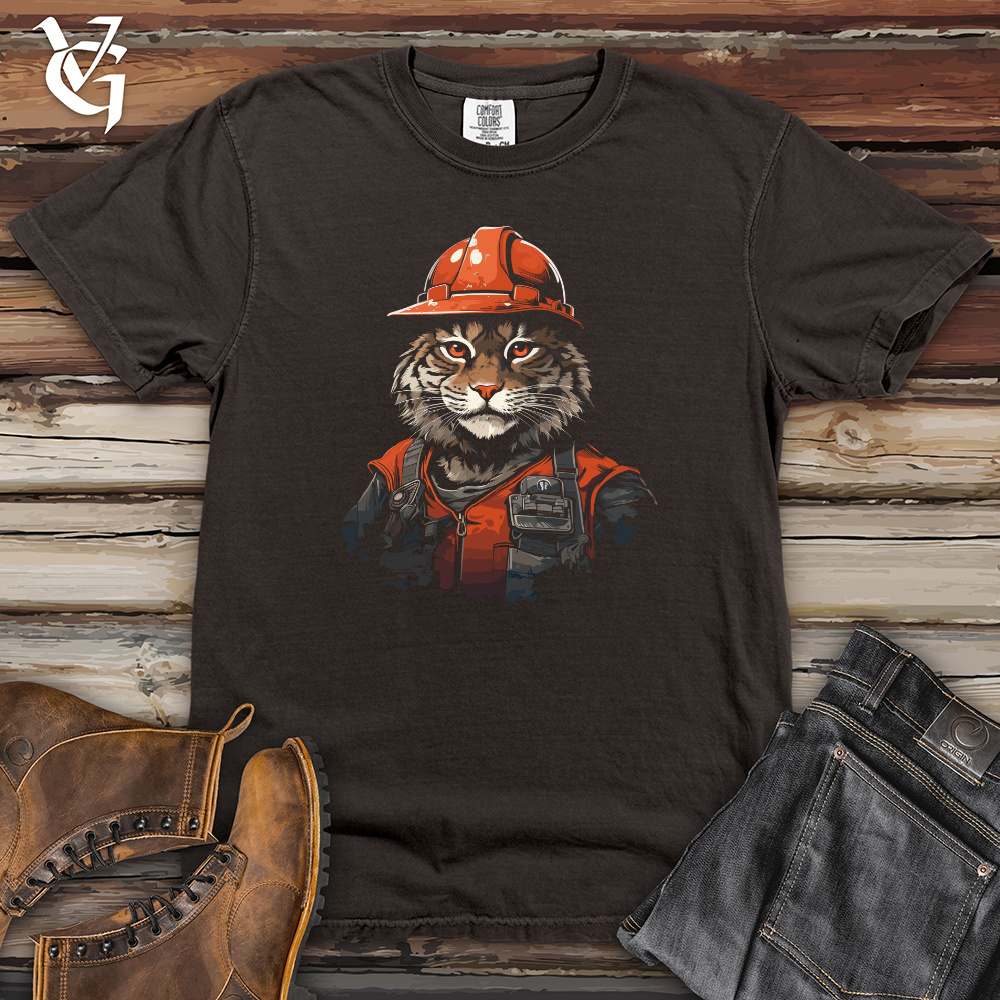 Viking Goods Construction Cat Chief Heavy Cotton Comfort Colors Tee Pepper / L