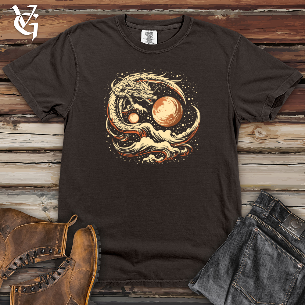 Viking Goods Cosmic Dragon Sky Navigator Heavy Cotton Comfort Colors Tee Pepper / L