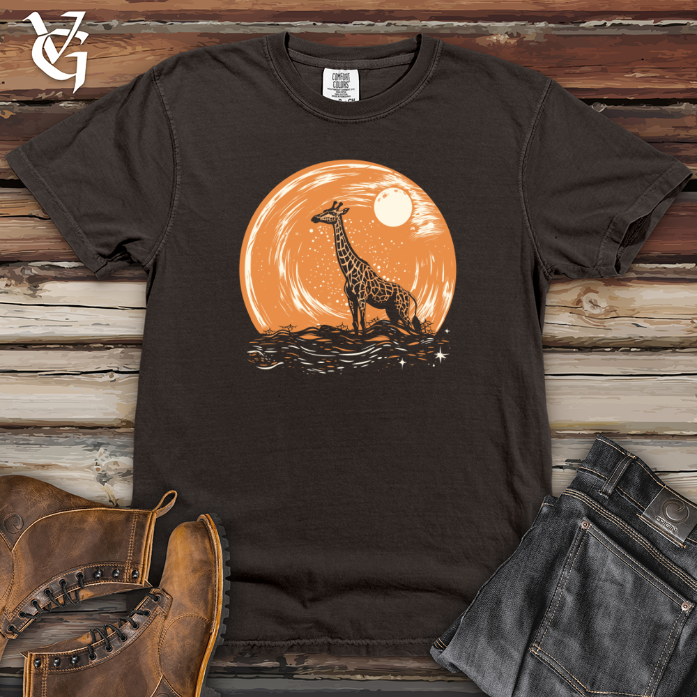 Viking Goods Cosmic Flight Giraffe Heavy Cotton Comfort Colors Tee Pepper / L