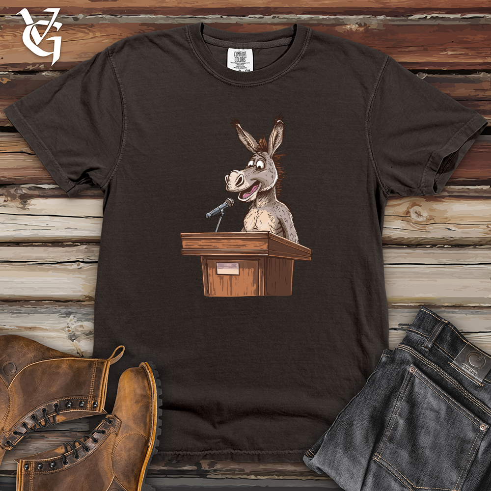 Viking Goods Donkey Podium Speech Heavy Cotton Comfort Colors Tee Pepper / L