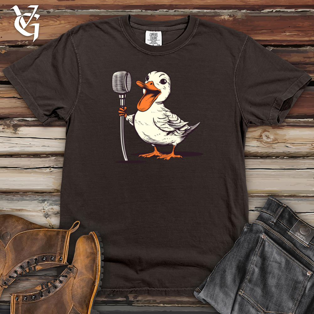 Viking Goods Feathered Quacktastic Comedy Heavy Cotton Comfort Colors Tee Pepper / L