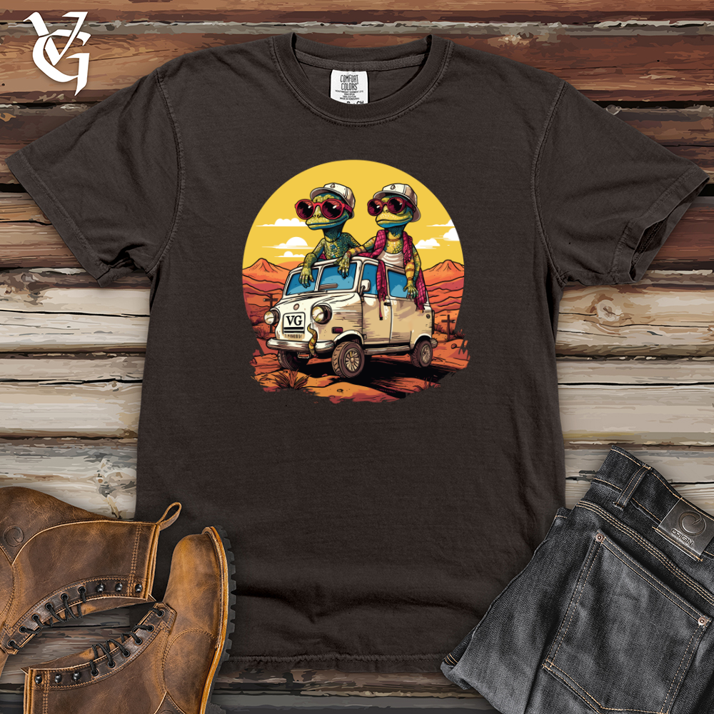 Viking Goods Geckos Roadtrip Adventure Heavy Cotton Comfort Colors Tee Pepper / L