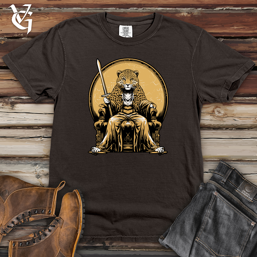 Viking Goods Leopard Throne Guardian Heavy Cotton Comfort Colors Tee Pepper / L