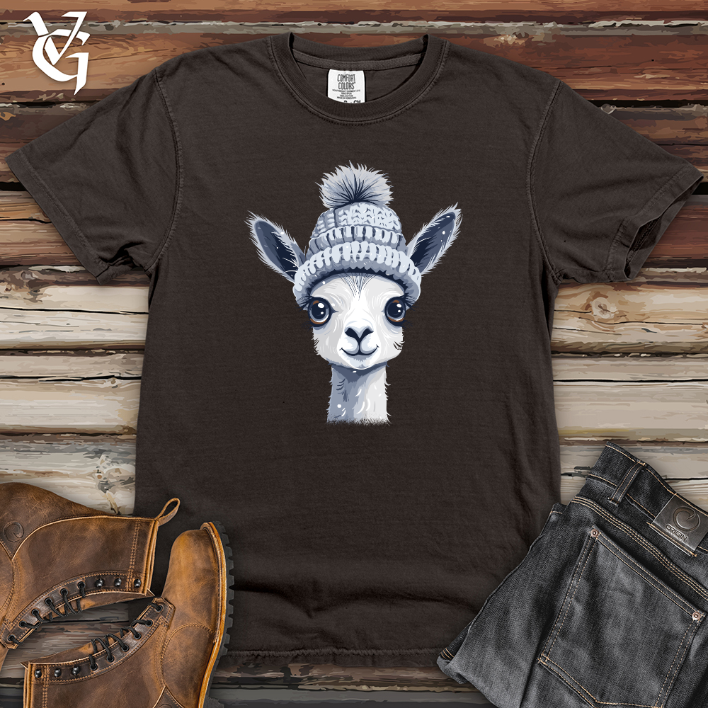 Viking Goods Llama Winter Warmth Heavy Cotton Comfort Colors Tee Pepper / L