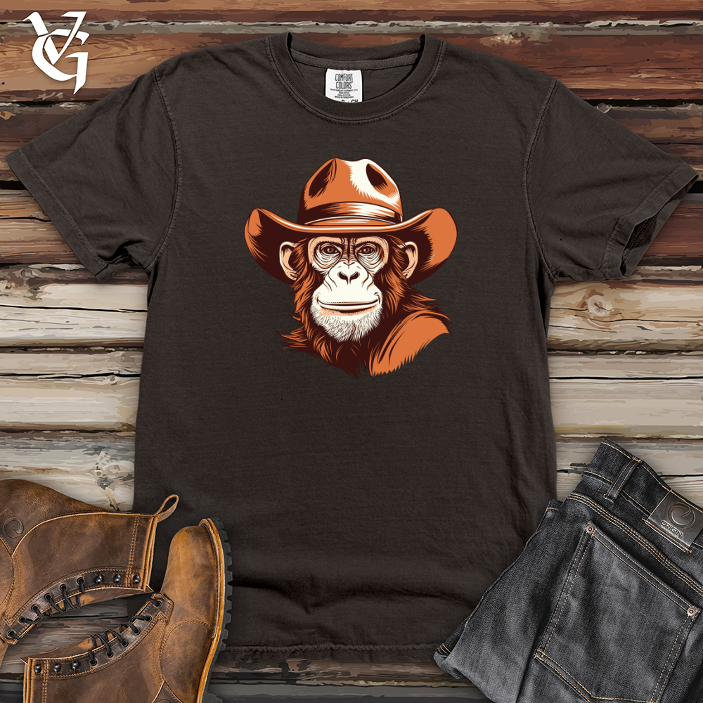Viking Goods Monkey Outlaw Cowboy Heavy Cotton Comfort Colors Tee Pepper / L