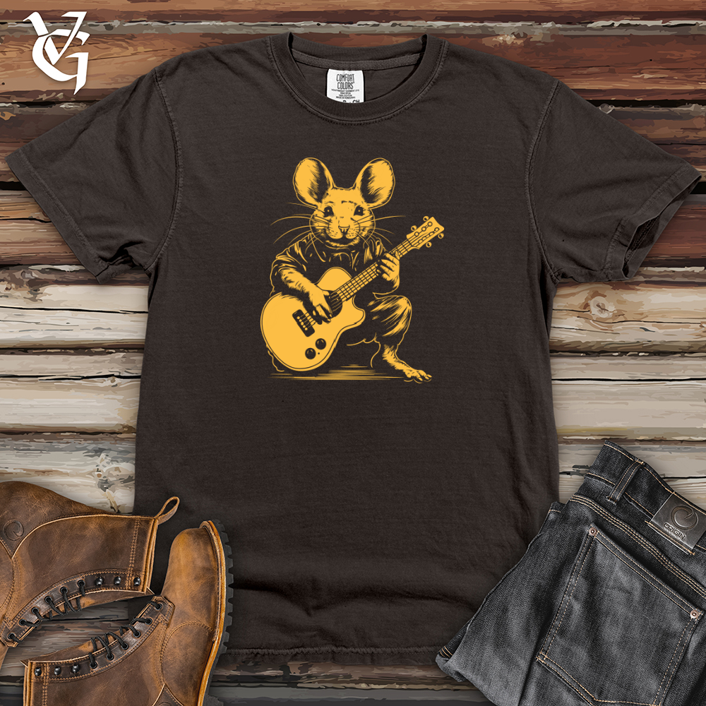 Viking Goods Mouse Melody String Serenade Heavy Cotton Comfort Colors Tee Pepper / L