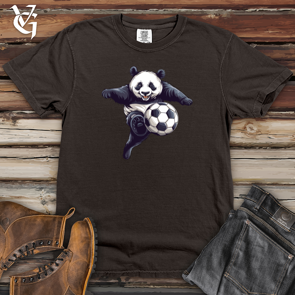 Viking Goods Panda Soccer Strike Heavy Cotton Comfort Colors Tee Pepper / L