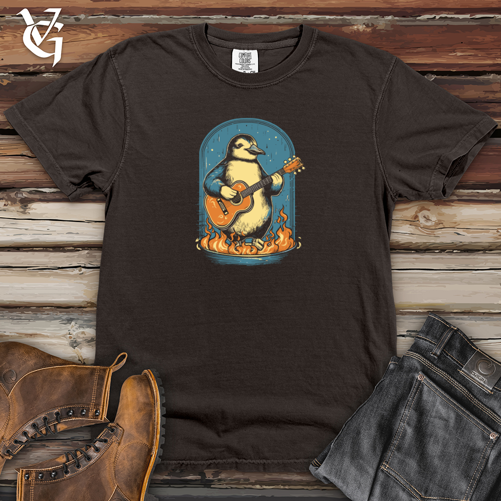 Viking Goods Penguin Guitar Solo Heavy Cotton Comfort Colors Tee Pepper / L