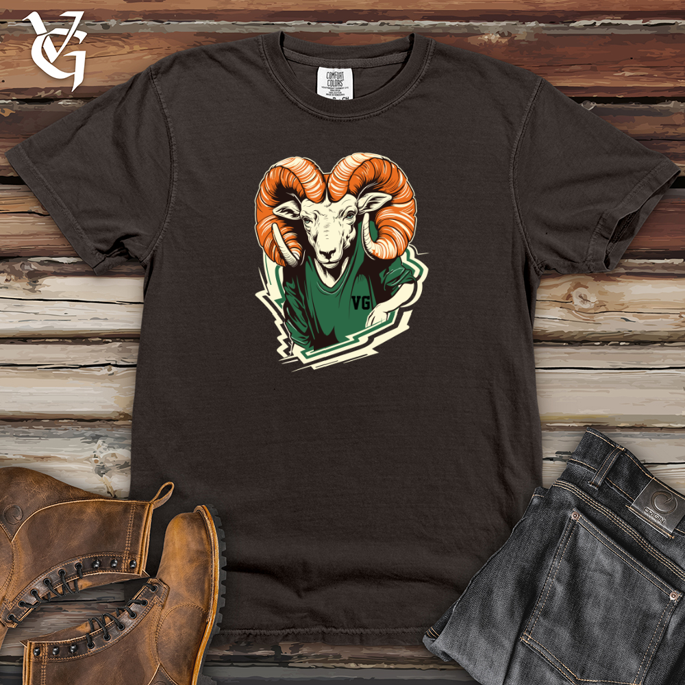 Viking Goods Ram Mountain Hoops Sneaker Trek Heavy Cotton Comfort Colors Tee Pepper / L