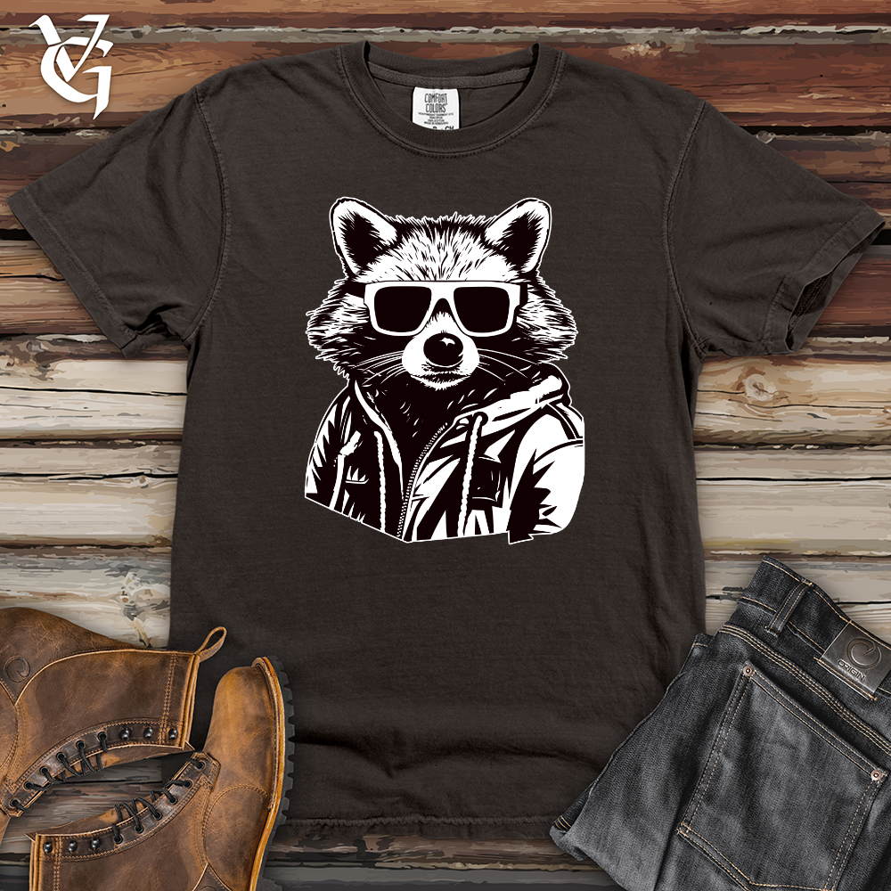 Viking Goods Retro Bandit Raccoon Heavy Cotton Comfort Colors Tee Pepper / L