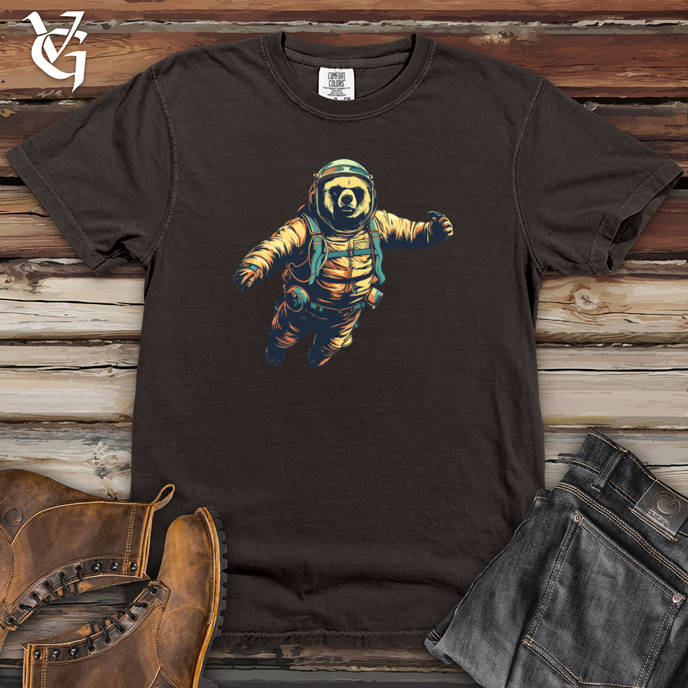 Viking Goods Retro Freefall Bear Heavy Cotton Comfort Colors Tee Pepper / L