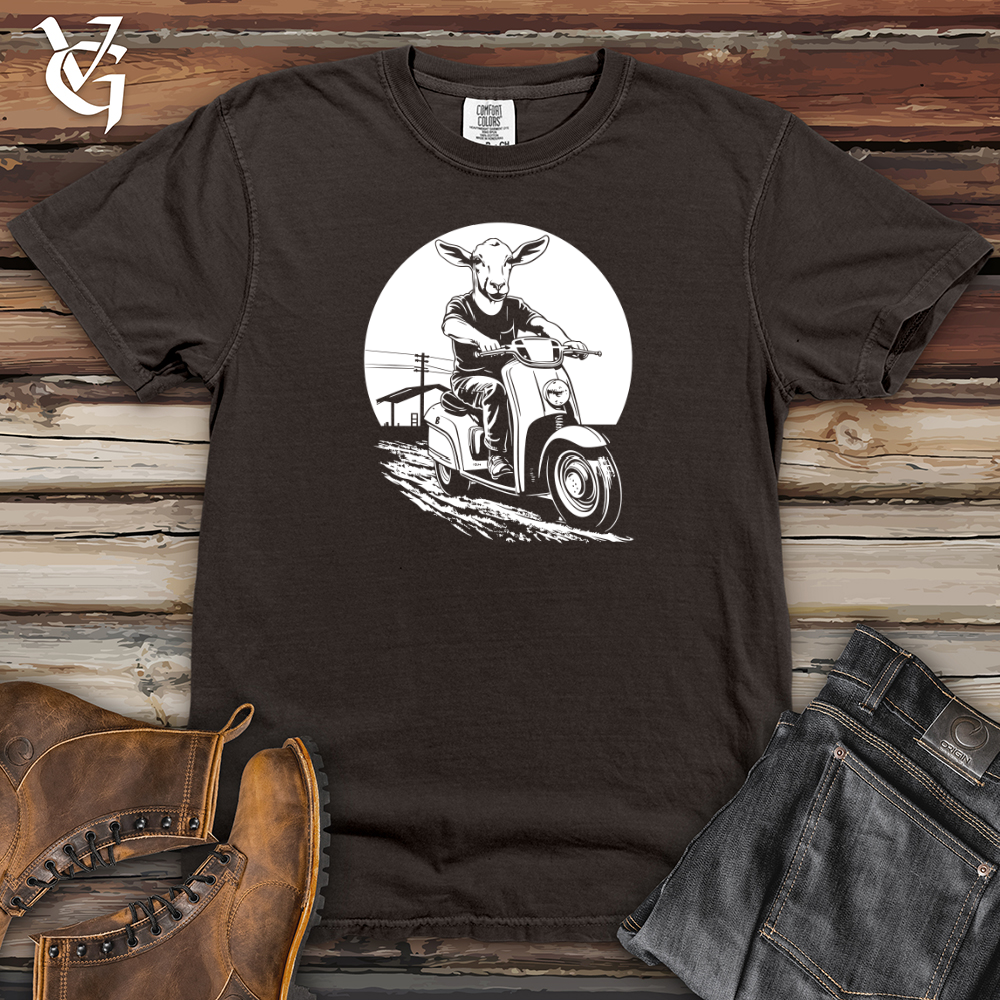 Viking Goods Retro Scootin Livestock Heavy Cotton Comfort Colors Tee Pepper / L