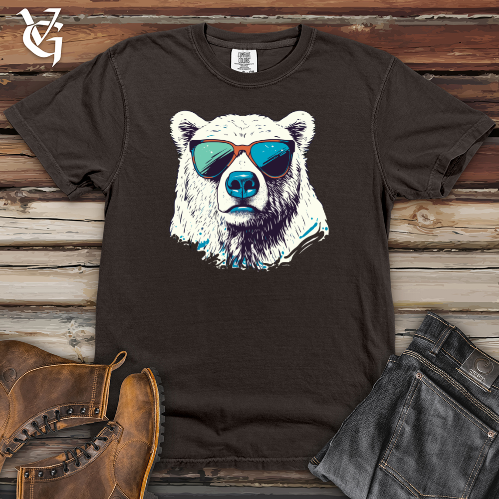 Viking Goods Retro Sunnies Bear Heavy Cotton Comfort Colors Tee Pepper / L