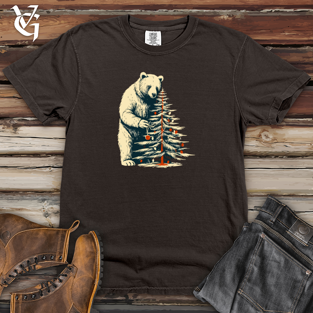 Viking Goods Retro Tree Trimming Bear Heavy Cotton Comfort Colors Tee Pepper / L