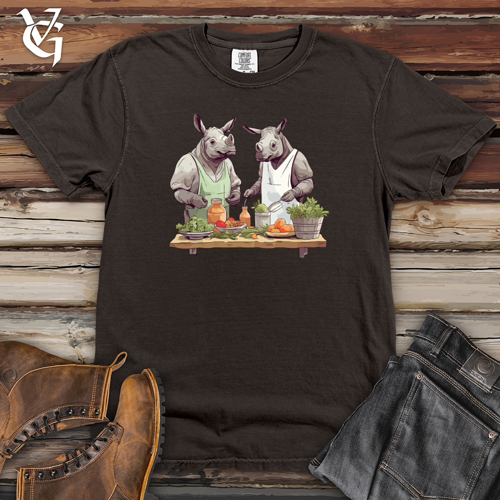 Viking Goods Rhinos Cooking Gourmet Heavy Cotton Comfort Colors Tee Pepper / L