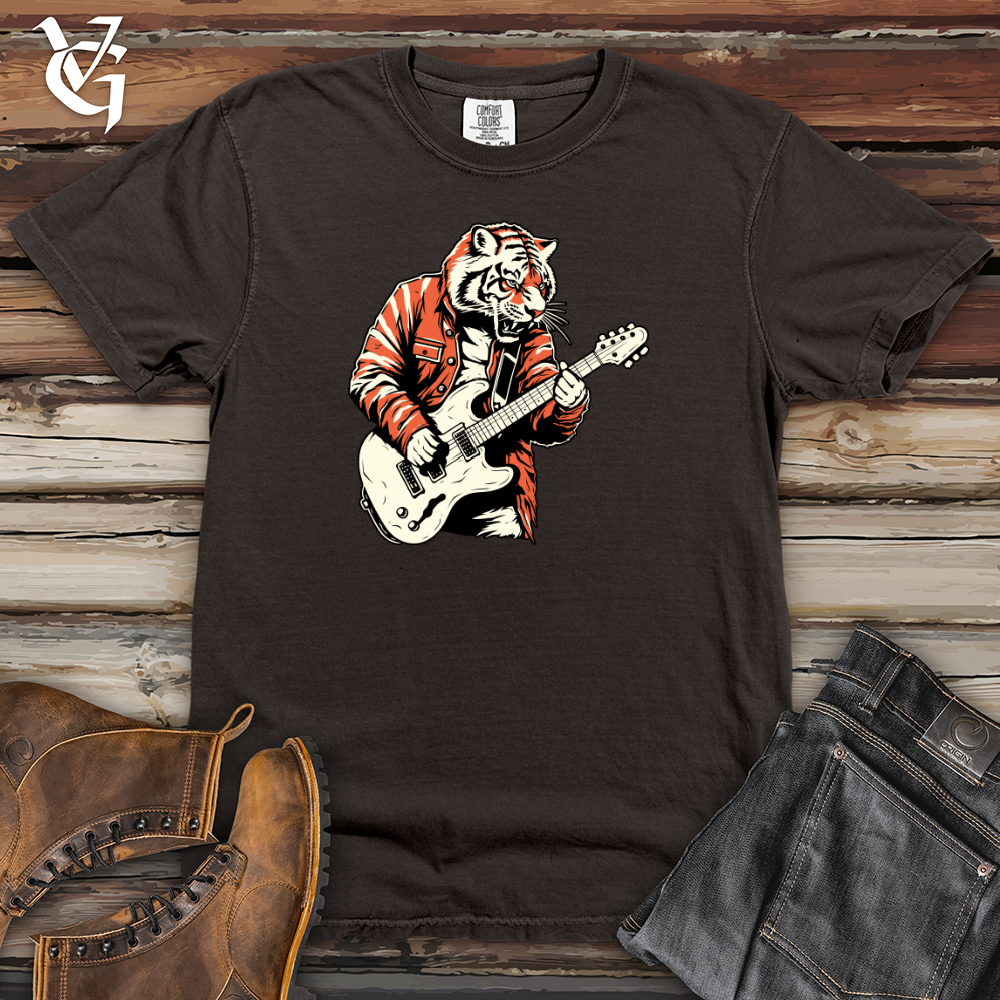 Viking Goods Rockin' Roar Tiger Heavy Cotton Comfort Colors Tee Pepper / L