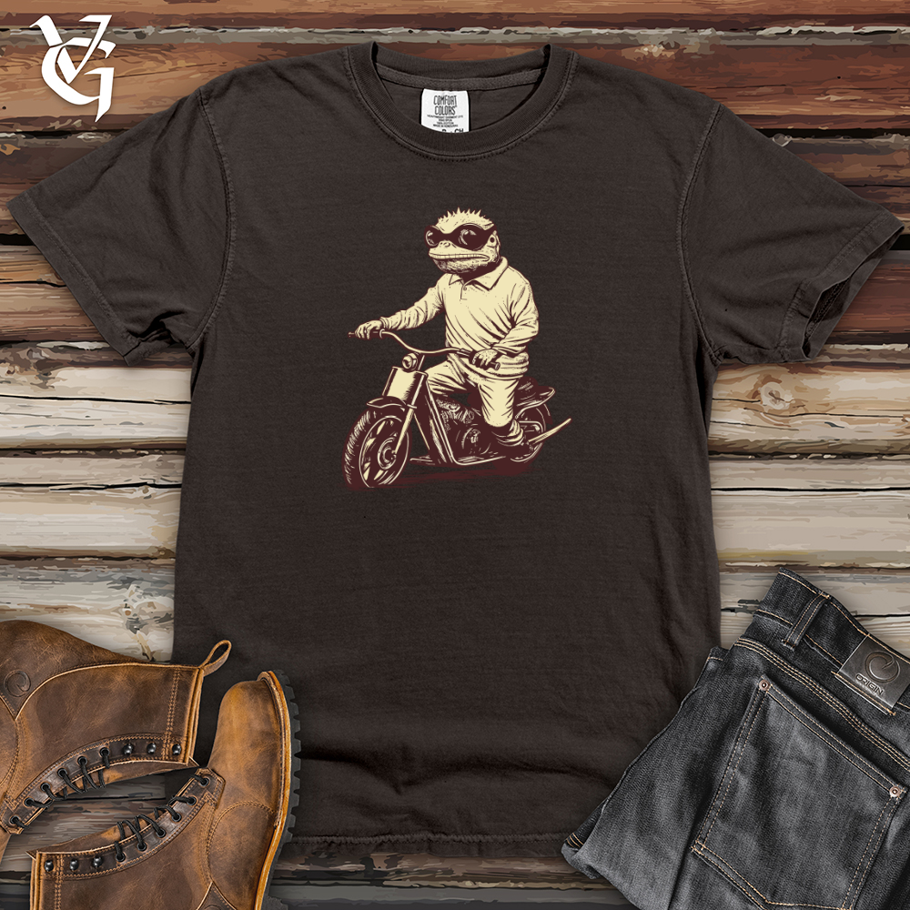 Viking Goods Scootering Lizard Adventure Heavy Cotton Comfort Colors Tee Pepper / L