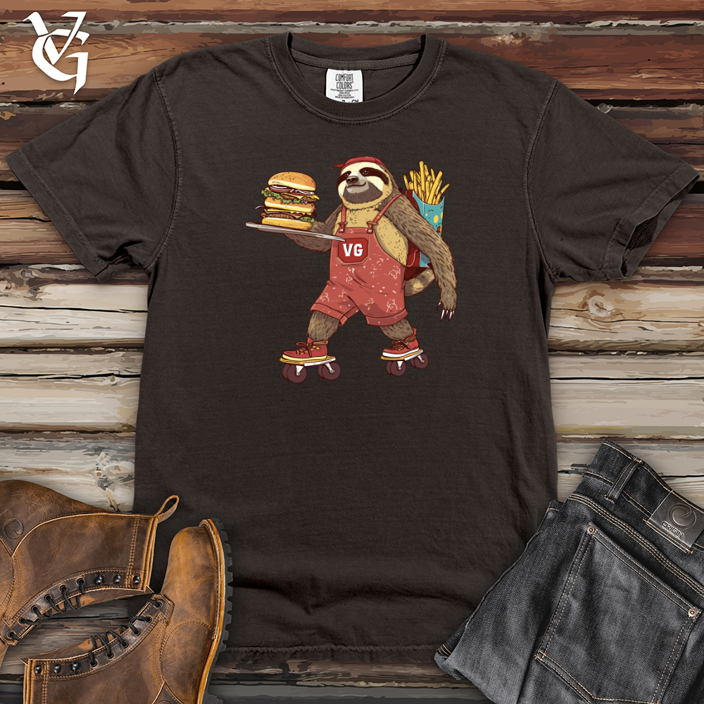 Viking Goods Skater Sloth Feast Heavy Cotton Comfort Colors Tee Pepper / L