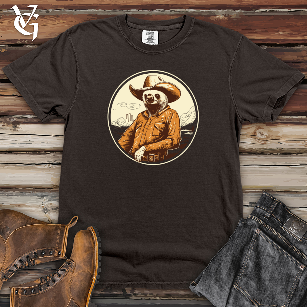 Viking Goods Sloth Slow motion Western Hat Swag Heavy Cotton Comfort Colors Tee Pepper / L