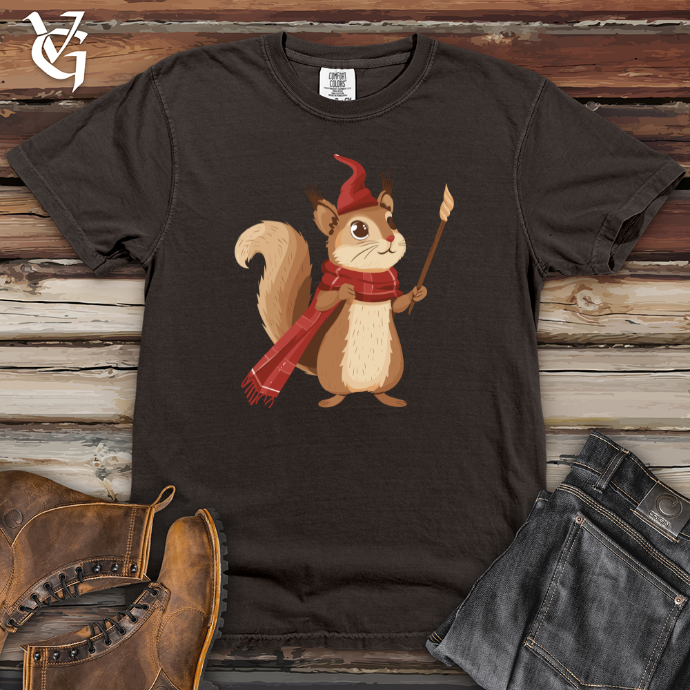 Viking Goods Squirrel Magician Charm Heavy Cotton Comfort Colors Tee Pepper / L