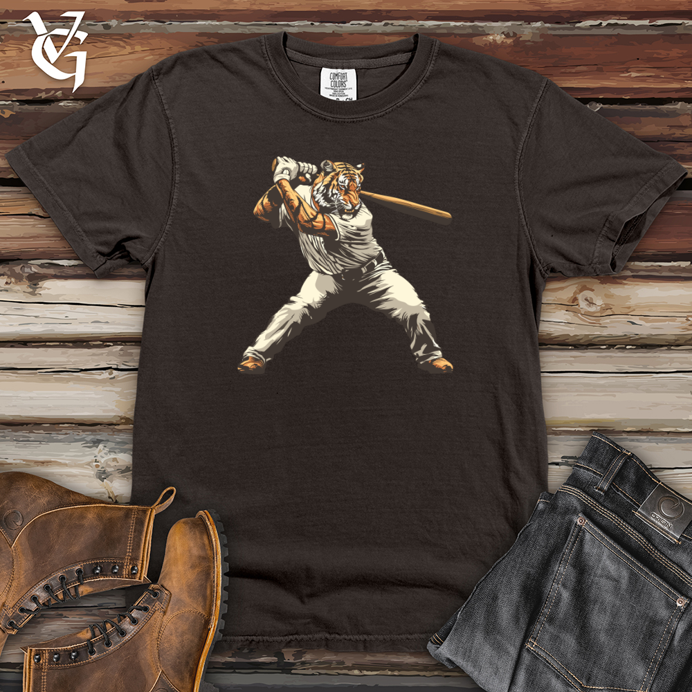 Viking Goods Tiger Slugger Swing Heavy Cotton Comfort Colors Tee Pepper / L