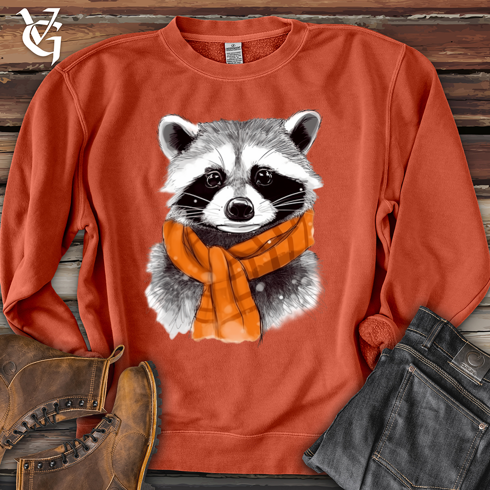 Viking Goods Raccoon Chief Banjo Bison Pigment-Dyed Crewneck Pigment Amber / L