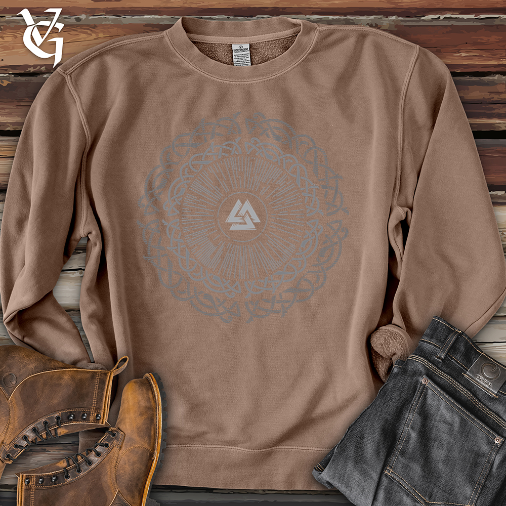 Viking Goods Ancient Round Celtic Pigment-Dyed Crewneck Pigment Clay / L