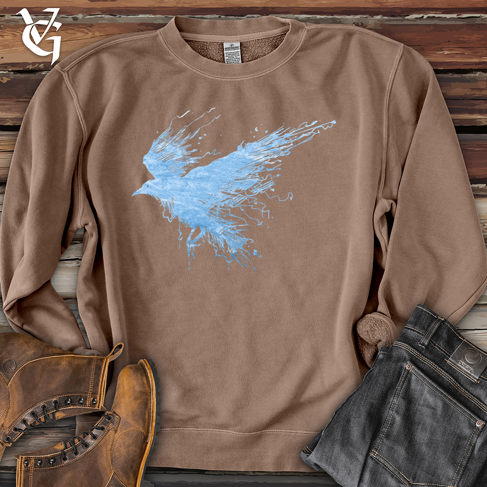 Viking Goods Smokey Winter Raven Pigment-Dyed Crewneck Pigment Clay / L