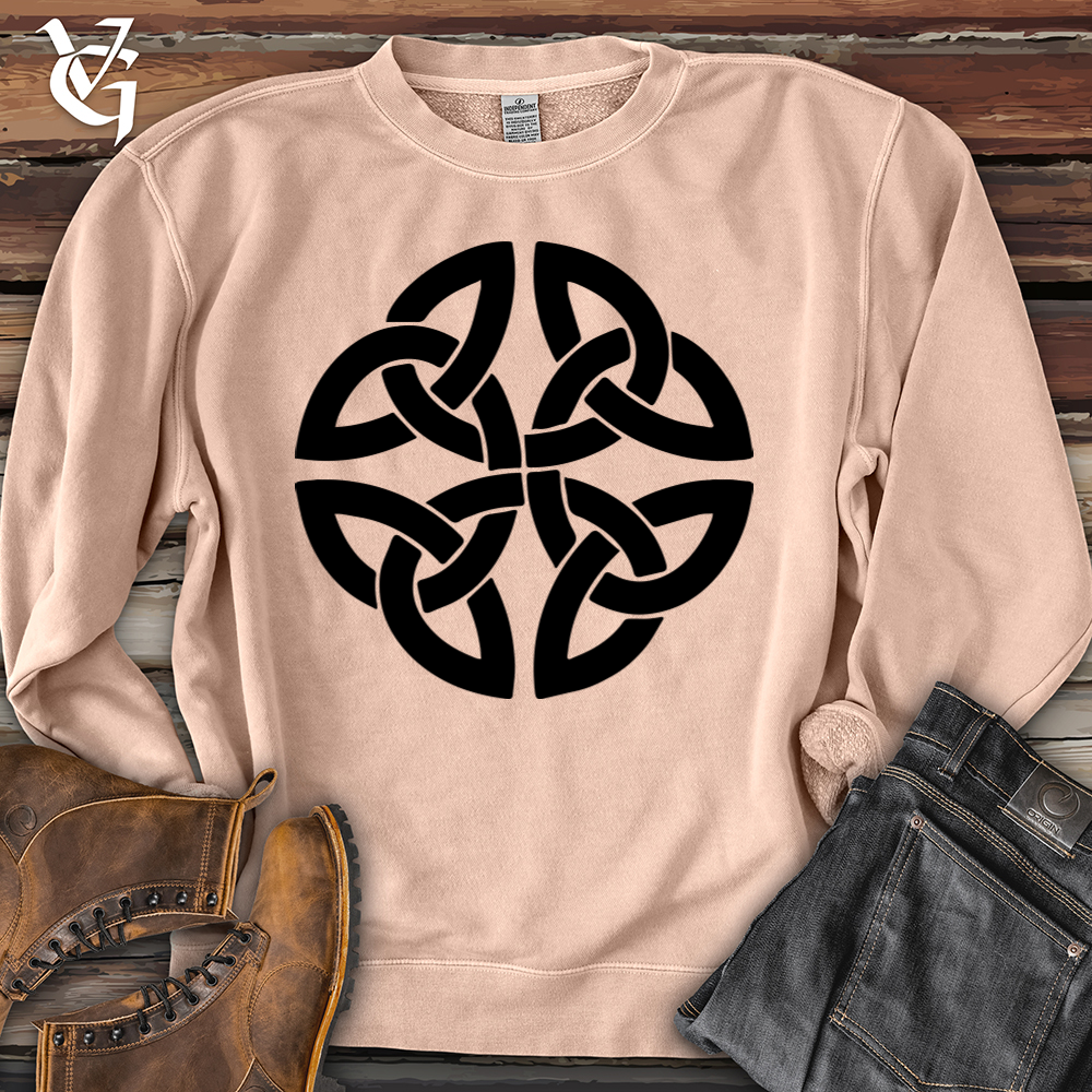 Viking Goods The Celtic Path of Life Pigment-Dyed Crewneck Pigment Dusty Pink / L
