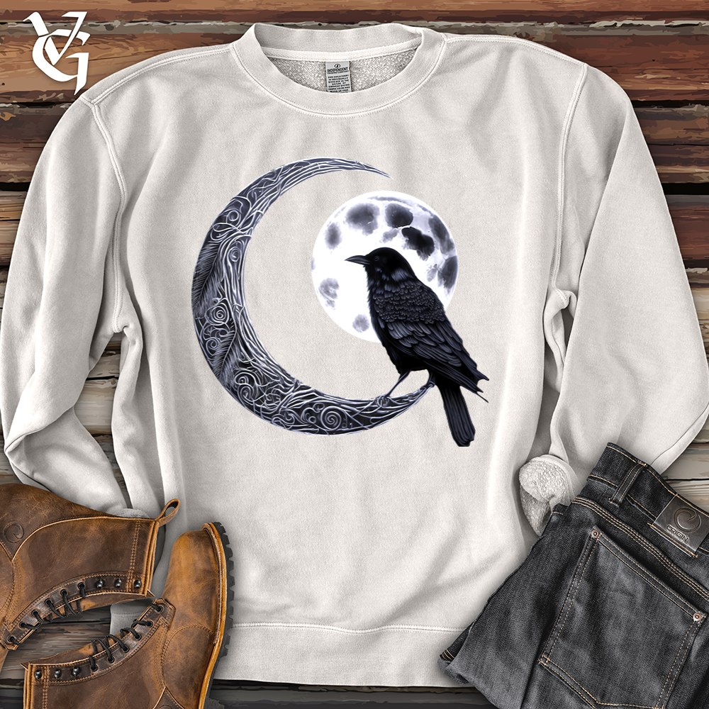Viking Goods Raven & Moon Negotiations Pigment-Dyed Crewneck Pigment Ivory / L