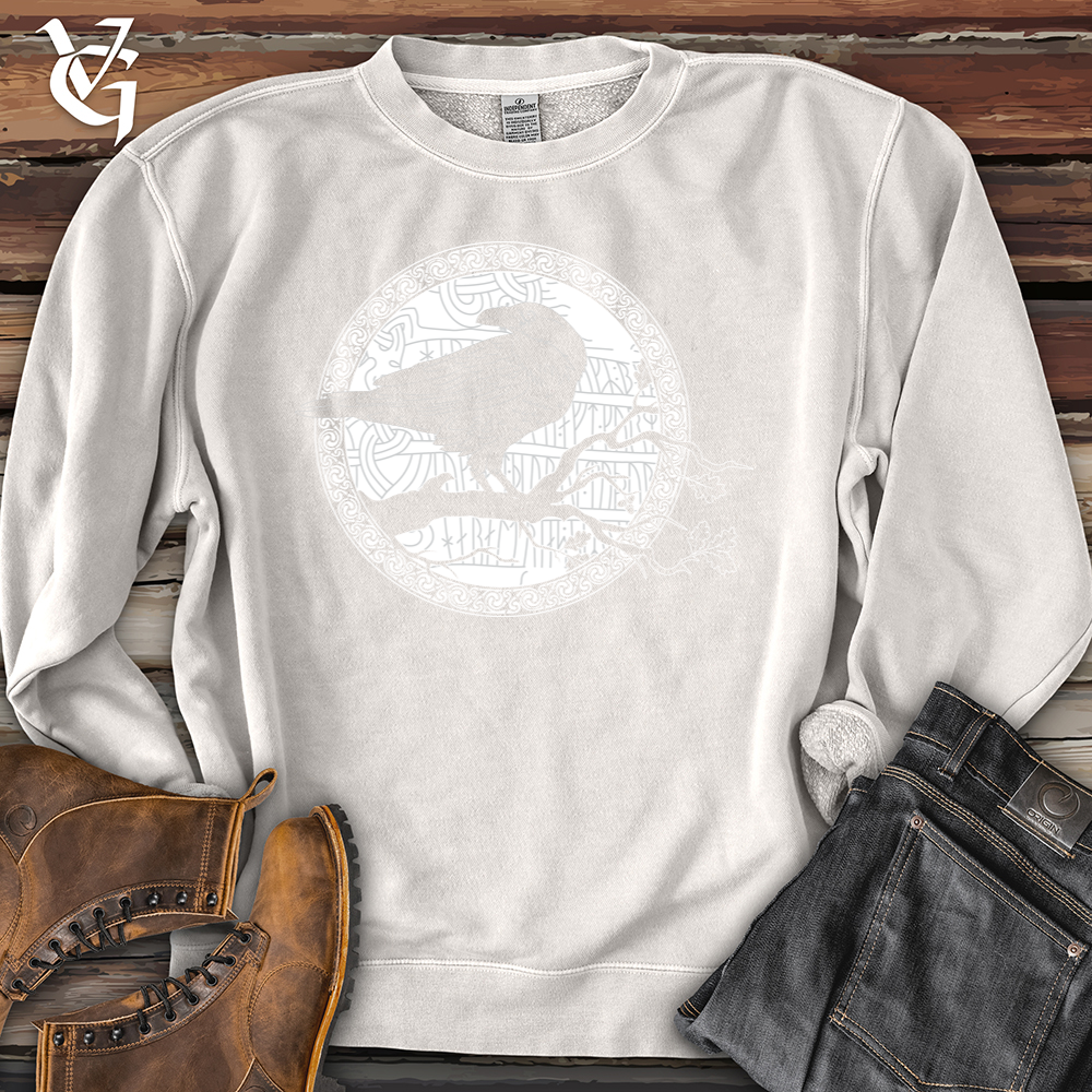 Viking Goods White Raven Winter Pigment-Dyed Crewneck Pigment Ivory / L