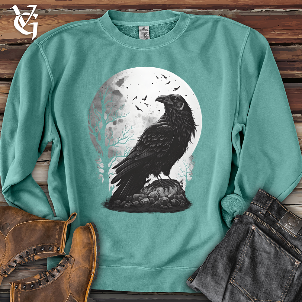 Viking Goods Midnight Raven Perch Pigment-Dyed Crewneck Pigment Mint / L