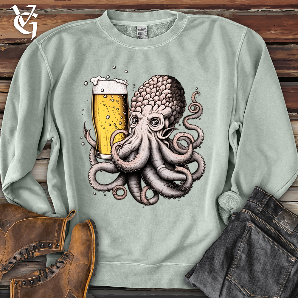 Viking Goods Hoptopus Pigment-Dyed Crewneck Pigment Sage / L