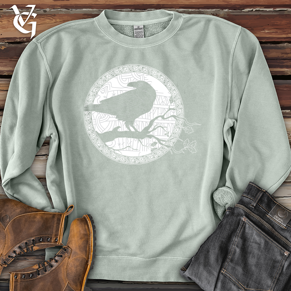 Viking Goods White Raven Winter Pigment-Dyed Crewneck Pigment Sage / L