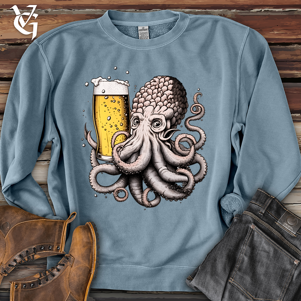 Viking Goods Hoptopus Pigment-Dyed Crewneck Pigment Slate Blue / L