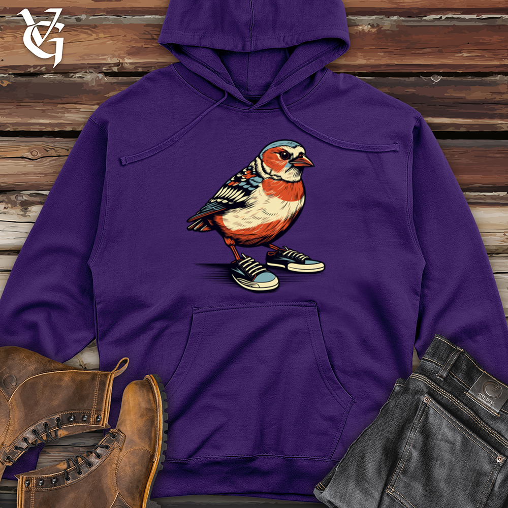 Viking Goods Finch Feathered Sneakers Midweight Hooded Sweatshirt Purple / L