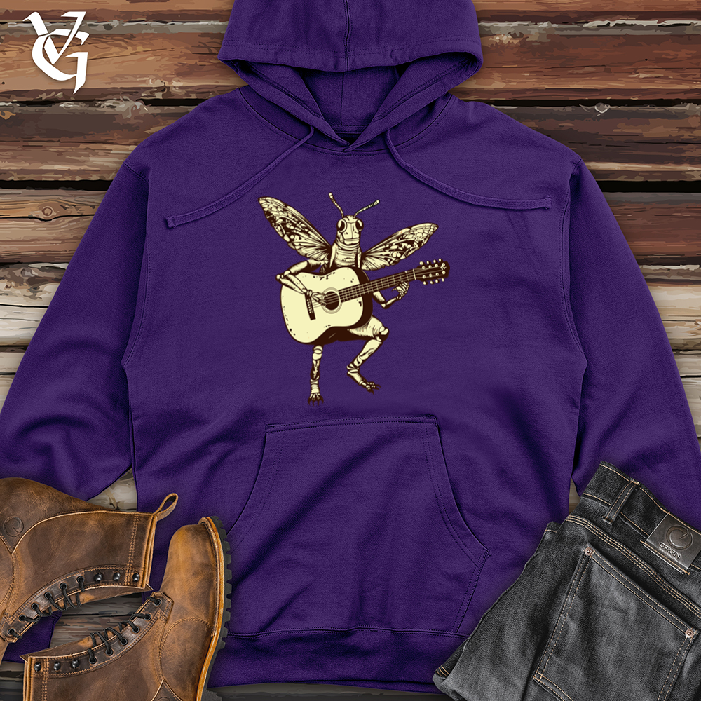Viking Goods Grasshopper Melody Meadow Strings Midweight Hooded Sweatshirt Purple / L