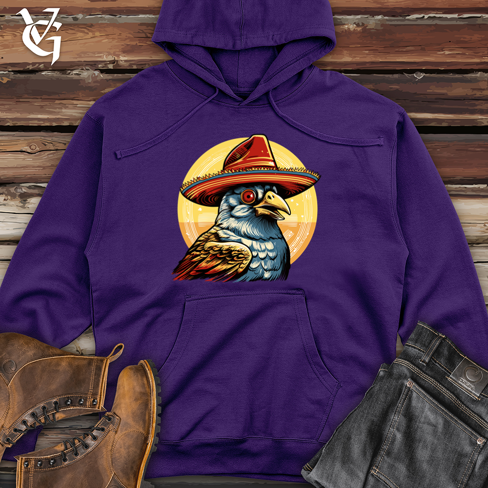 Viking Goods Quail Desert Calling Cowboy Caper Midweight Hooded Sweatshirt Purple / L
