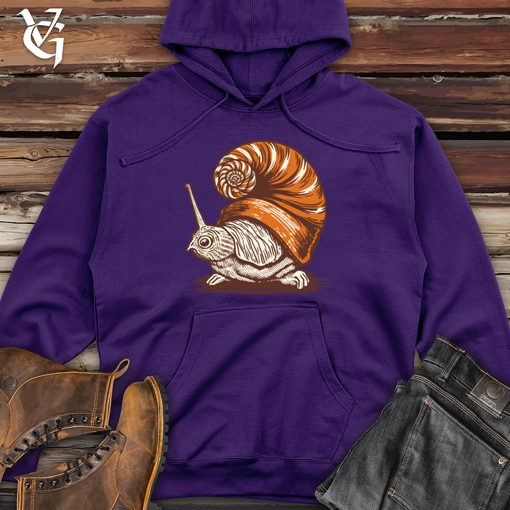 Viking Goods Snail Shell Elegance Midweight Hooded Sweatshirt Purple / L
