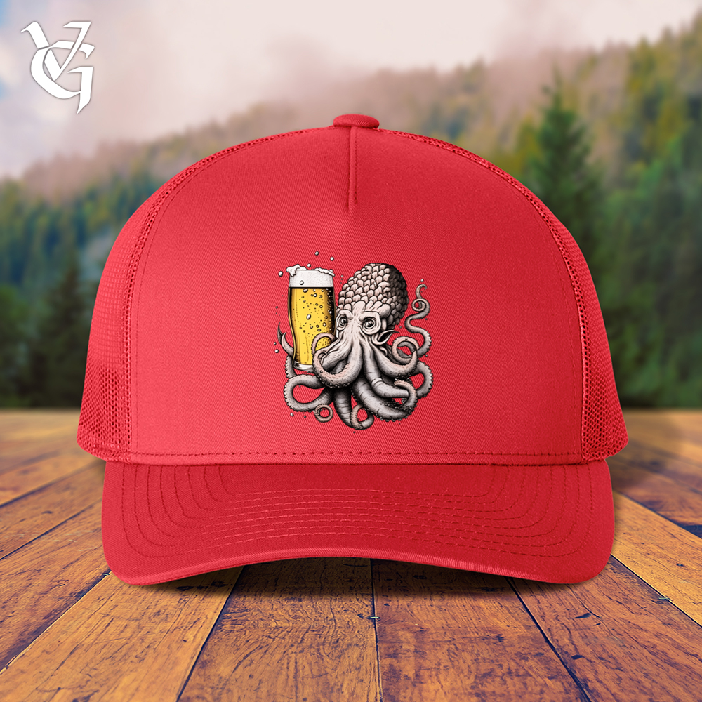 Viking Goods Hoptopus Trucker Cap Red