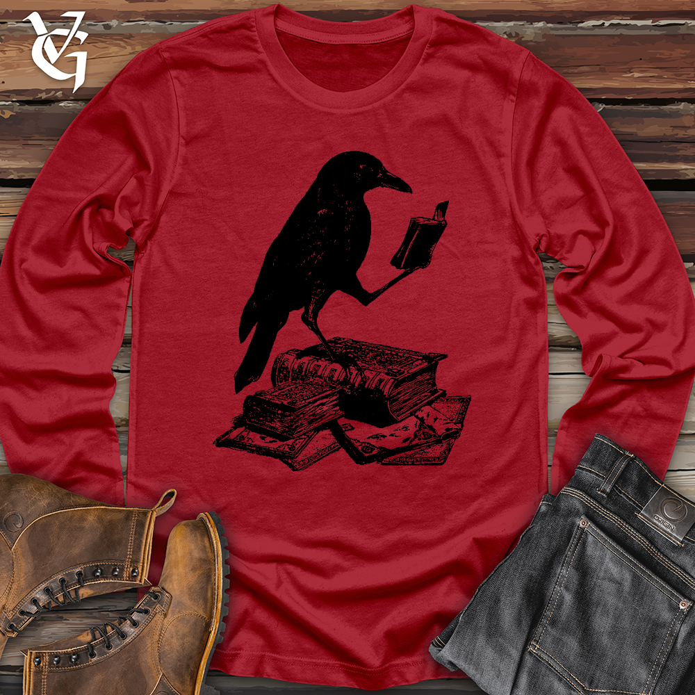 Viking Goods A Little Light Reading Long Sleeve Red / L