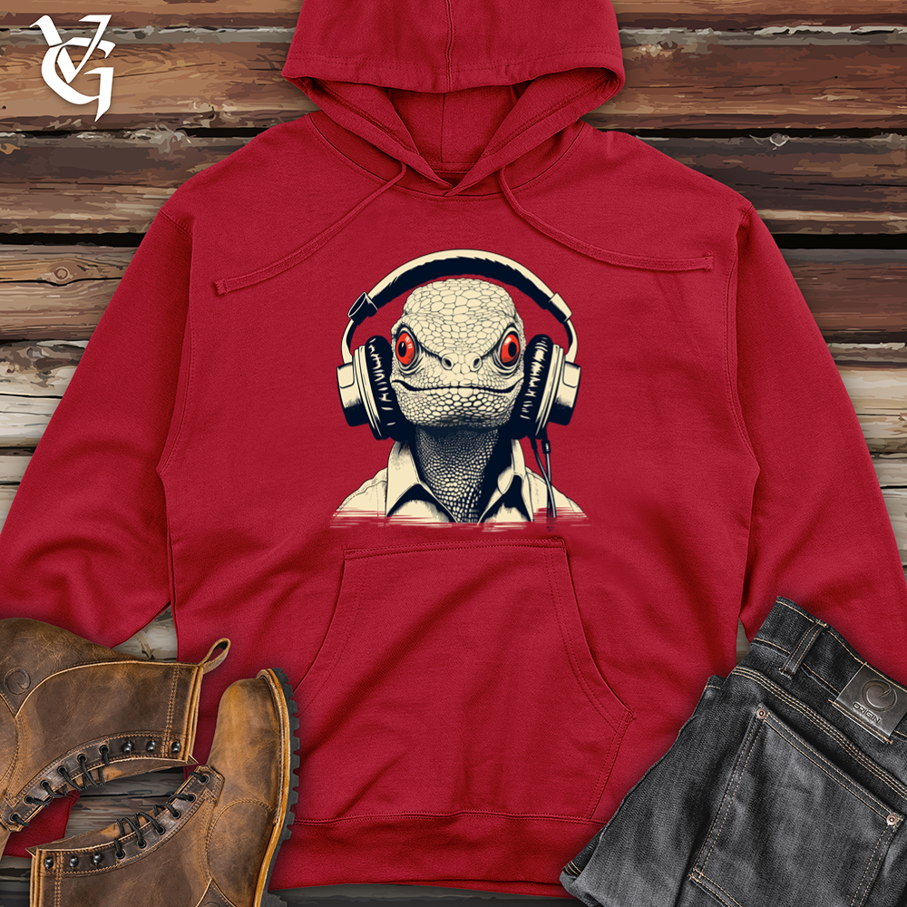 Viking Goods DJ Lizard Midweight Hooded Sweatshirt Red / L